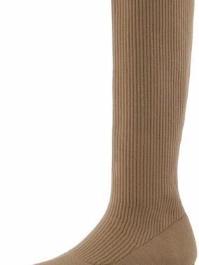 Men's Ribbed Knee-High Sock in Camel